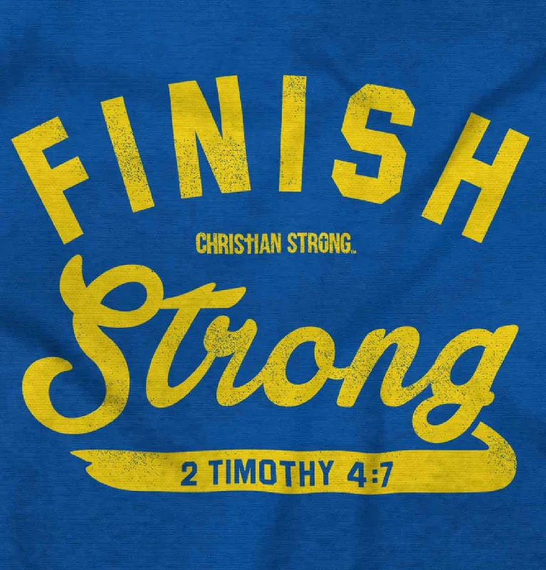 Doorbuster Deal street style hoodieluxe gym hoodieFinish Strong Scripture Crop Top Crewneck Sweatshirt