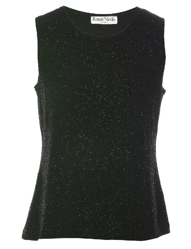 Exclusive Savings fashion-forward coatRonni Nicole Metallic Evening Top - M