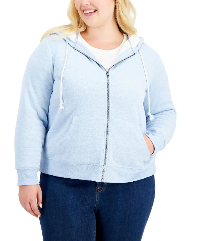Weekend Deal urban street hoodiefitness lifestyle hoodieStyle & Co Plus Size Sherpa-Lined Hoodie