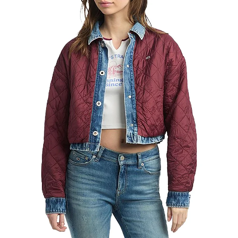 Take Advantage long coatWomens Reversible Quilted Denim Jacket