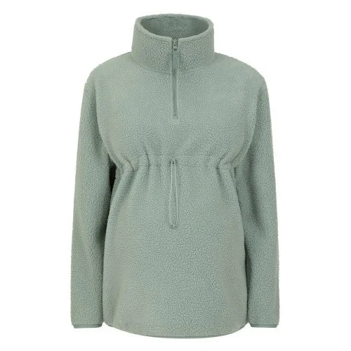 Exclusive Savings urban street coatMountain Warehouse Womens/Ladies Cosy Sherpa Half Zip Maternity Fleece Top