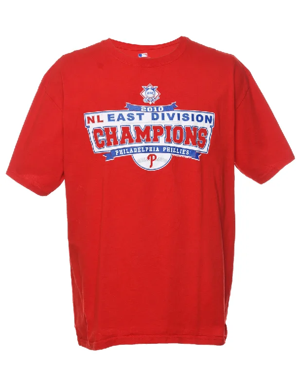 Doorbuster Deal fashionable outerwearPhiladelphia Phillies MLB Printed T-shirt - XL