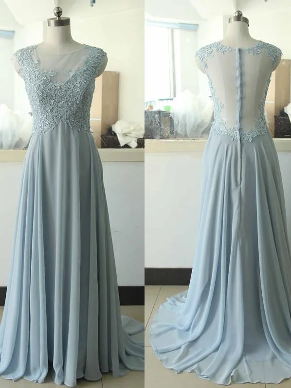 New Markdowns Beautiful Prom Dresses A-line Short Train Chiffon Sexy Prom Dress/Evening Dress JKL450