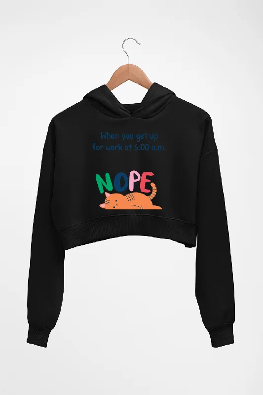 Act Now oversized hoodieNope Crop HOODIE FOR WOMEN