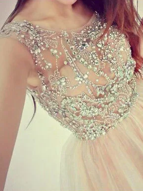 Blowout Deals Sparkly Homecoming Dresses Scoop Rhinestone A Line Short Prom Dress Party Dress JK856