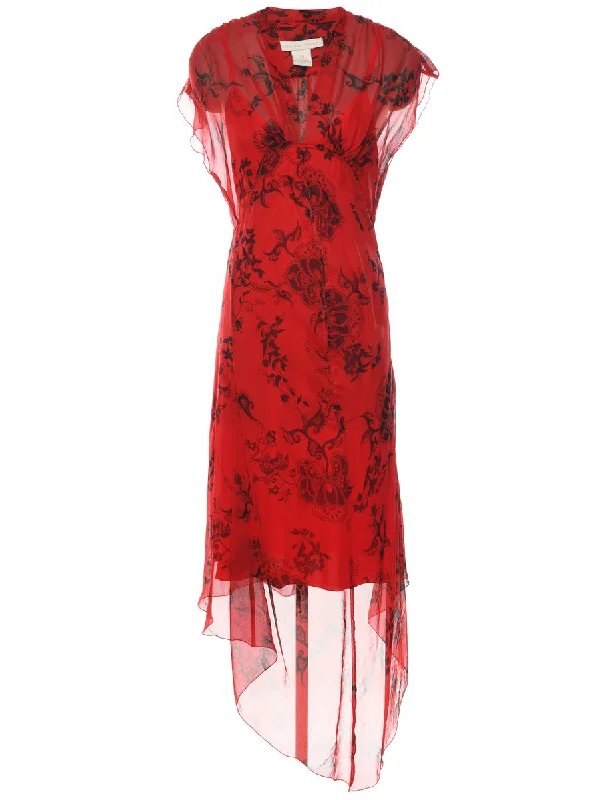 Savings Alert cozy wool-blend coatFloral Print Y2K Dress - L