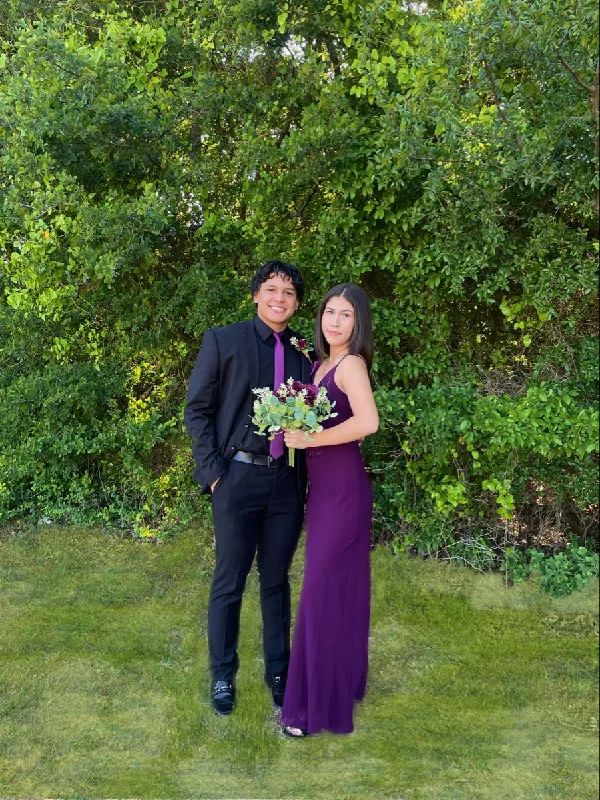 Super Bargain chic shift dressvintage prom dress eggplant dark purple senior junior prom dress Y4478