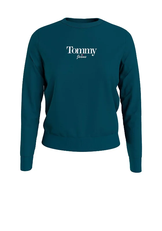 Now or Never warm hooded jacketTommy Jeans Womens Logo Light Sweatshirt, Petrol