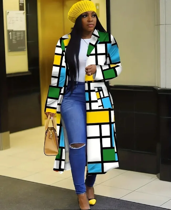 Deep Discounts lightweight winter coatPatricia Patchwork Trench