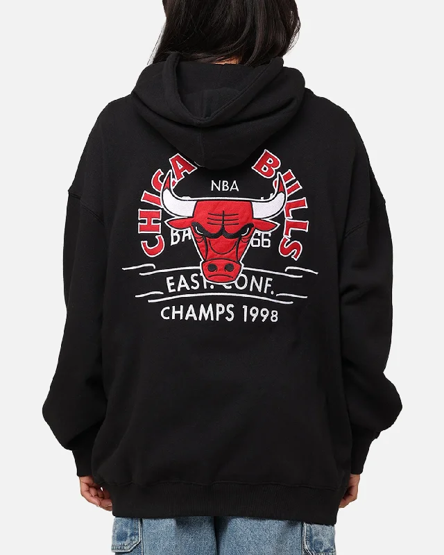 Value Deals minimal hoodieMitchell & Ness Chicago Bulls Letterman Hoodie Black