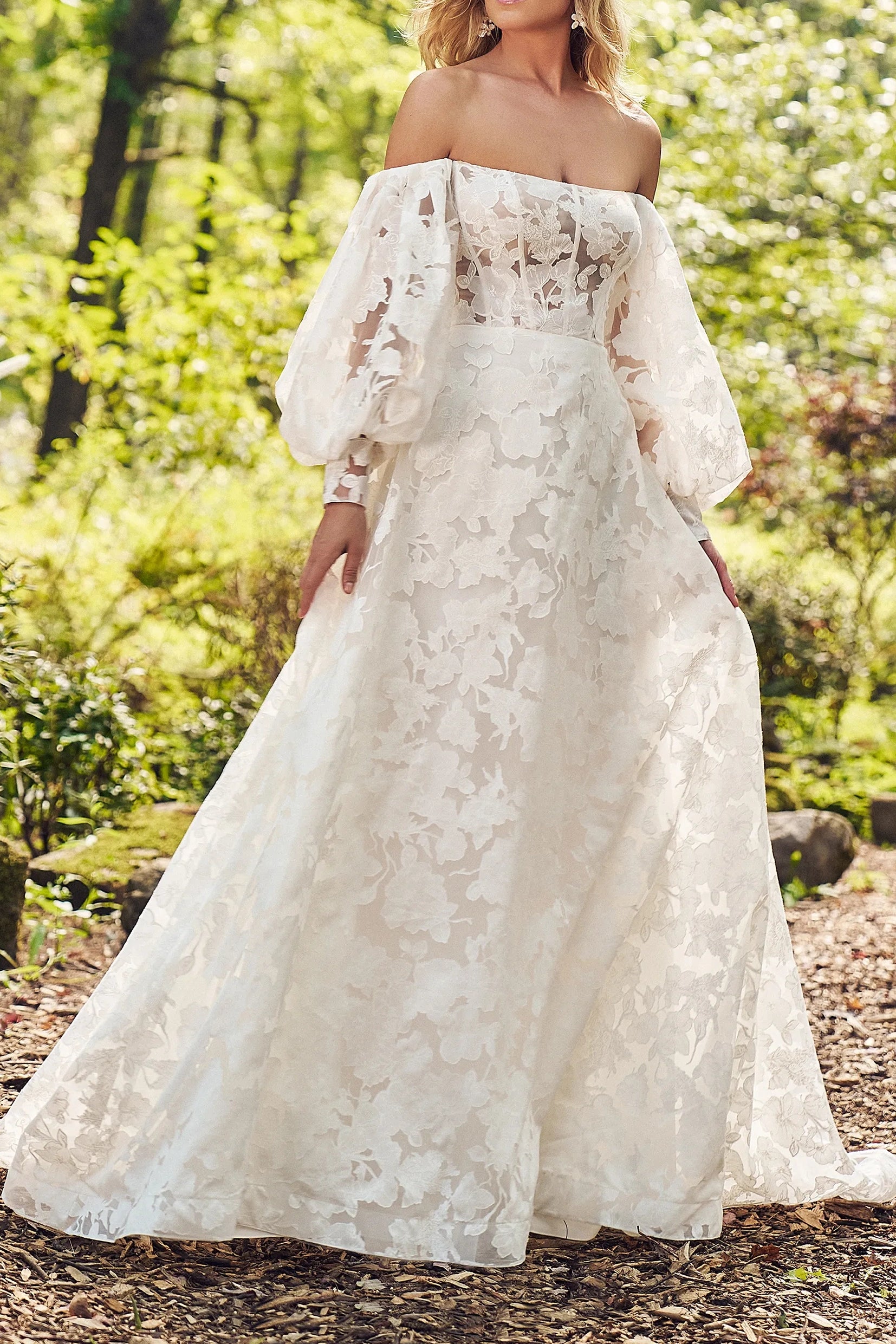 Exclusive Savings silk dressOff-Shoulder Detachable Long Sleeves Lace A-Line Wedding Dress Exclusive Savings silk dressOff-Shoulder Detachable Long Sleeves Lace A-Line Wedding Dress