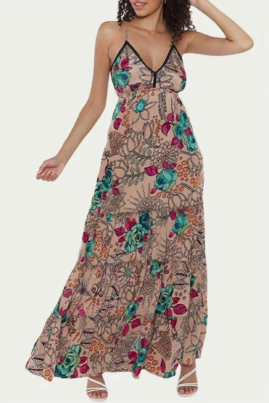 Today’s Special t-shirt dressSapana Tiered Floral-Print Maxi Dress in Beige