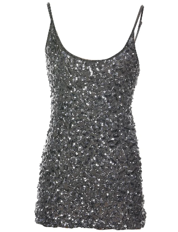 Major Savings premium puffer coatSequined Evening Top - M