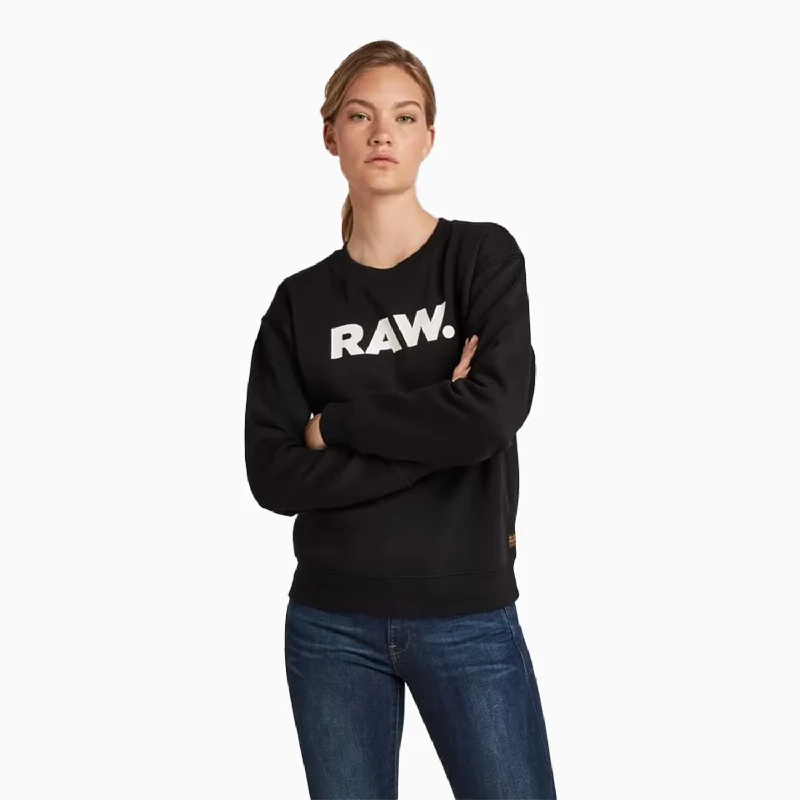 Online Only chic pullover hoodiefashion sportswear hoodieWomen's Premium Core Raw Crew Neck Sweatshirt