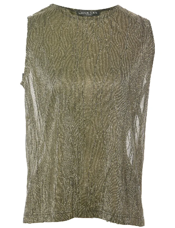 Bargain Bin oversized coatLurex Evening Top - M