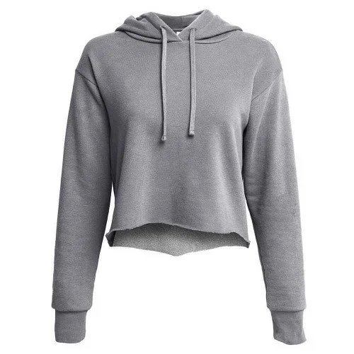 Low Prices premium zip-up hoodiepremium gym hoodieNext Level Apparel Womens/Ladies Laguna Raw Edge Crop Hoodie