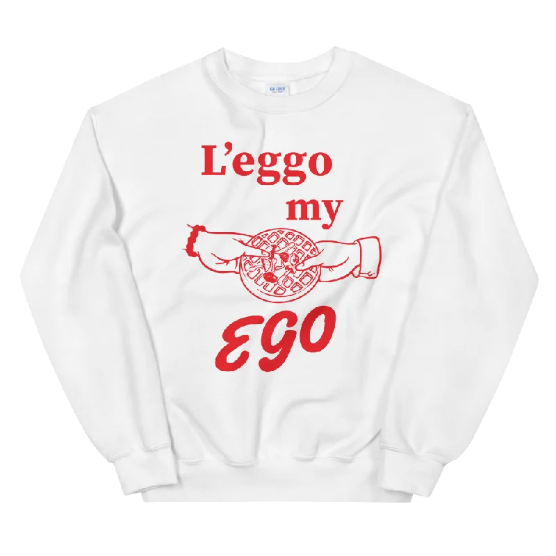 New Deals relaxed fit hooded sweatshirtstylish training hoodieLeggo My Ego Graphic Sweatshirt