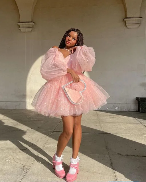 Savings Alert floral dressCute Pink A-line Puffy Homecoming Dress,Pink Birthday Party Dress Y4238 Savings Alert floral dressCute Pink A-line Puffy Homecoming Dress,Pink Birthday Party Dress Y4238