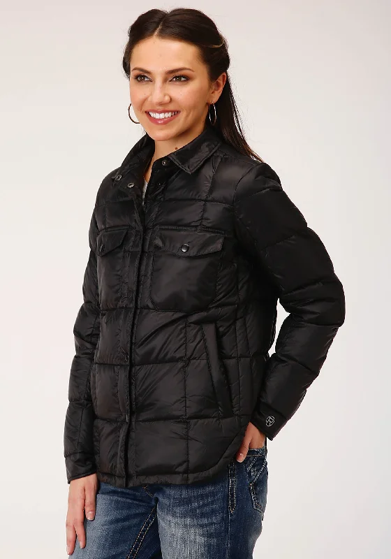 Sneak Peek Sale lightweight winter coatWOMENS PARACHITE JACKET WITH DOWNFILL BLACK