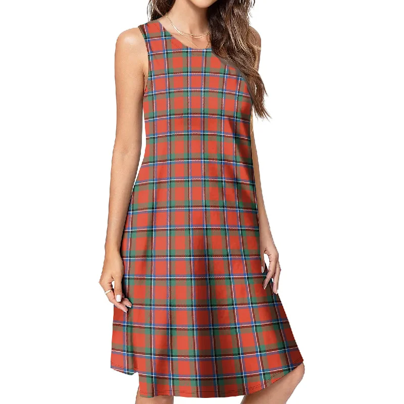 Online Only Sinclair Ancient Tartan Womens Casual Dresses