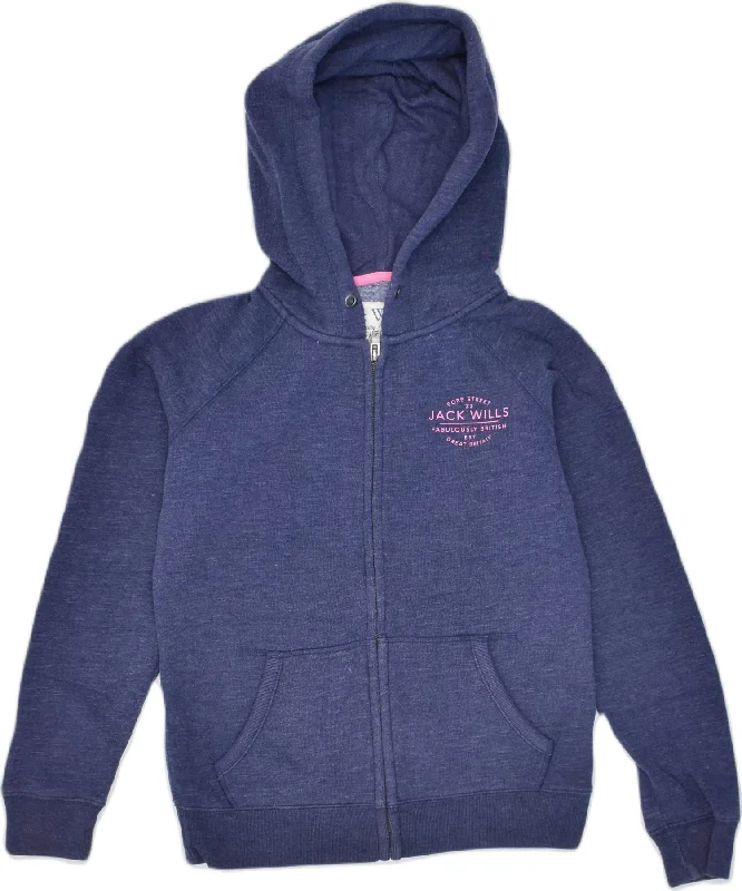 Bonus Savings zip-up hooded sweatshirtJACK WILLS Womens Zip Hoodie Sweater UK 8 Small Navy Blue Cotton Sports