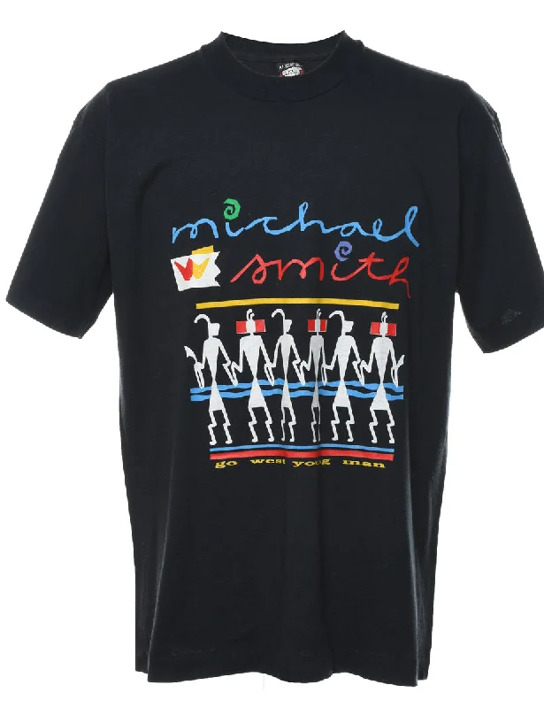 Online Only casual utility jacketMulti-Colour Micheal Smith Design T-Shirt - XL