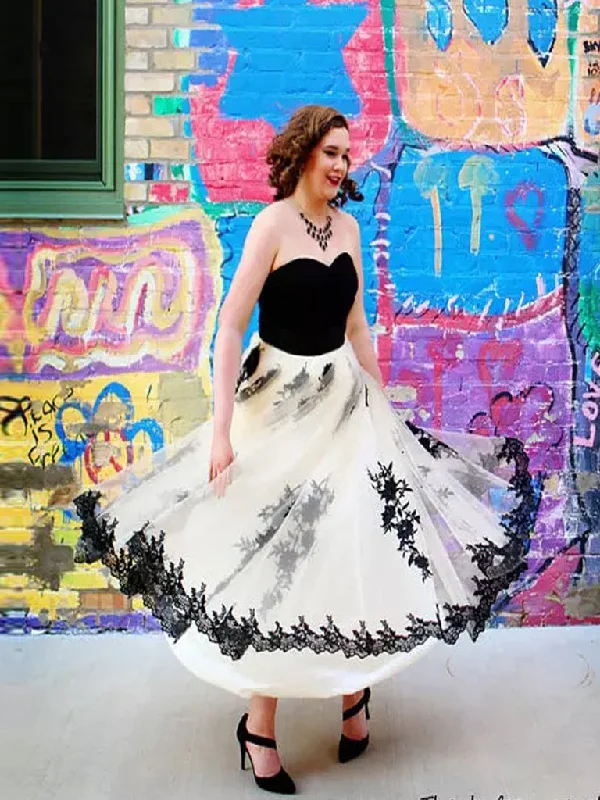 Seasonal Sale Sexy Prom Dresses Sweetheart Ankle-length Long Black Prom Dress Sexy Evening Dress JKL477
