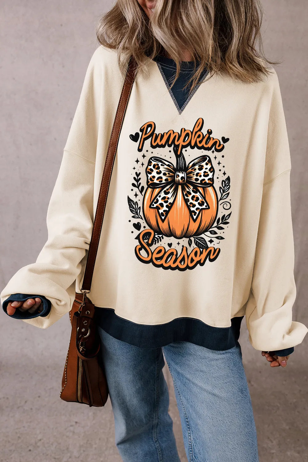 Discount Days slim-fit hooded sweatshirtfashion gym hoodiePumpkin Graphic Long Sleeve Sweatshirt