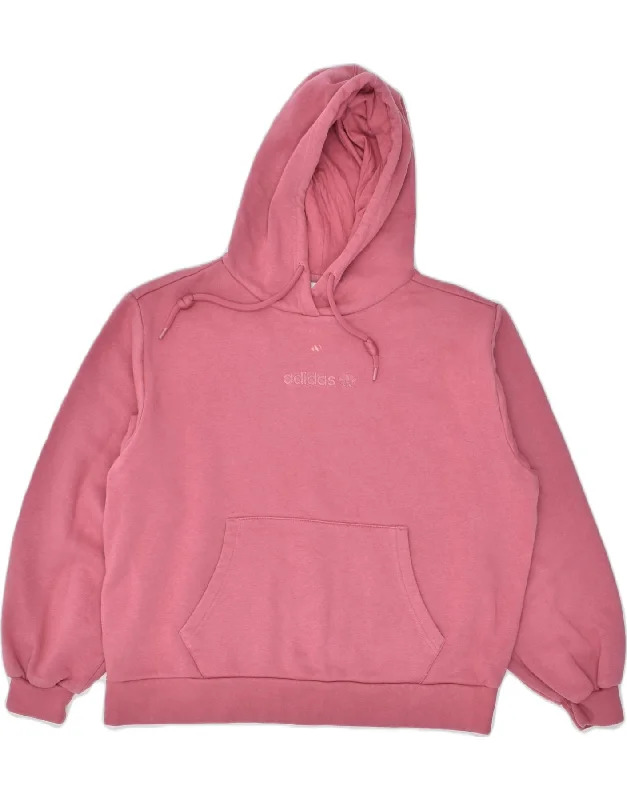 New Arrival comfy athletic hoodieADIDAS Womens Hoodie Jumper UK 10 Small Pink Cotton