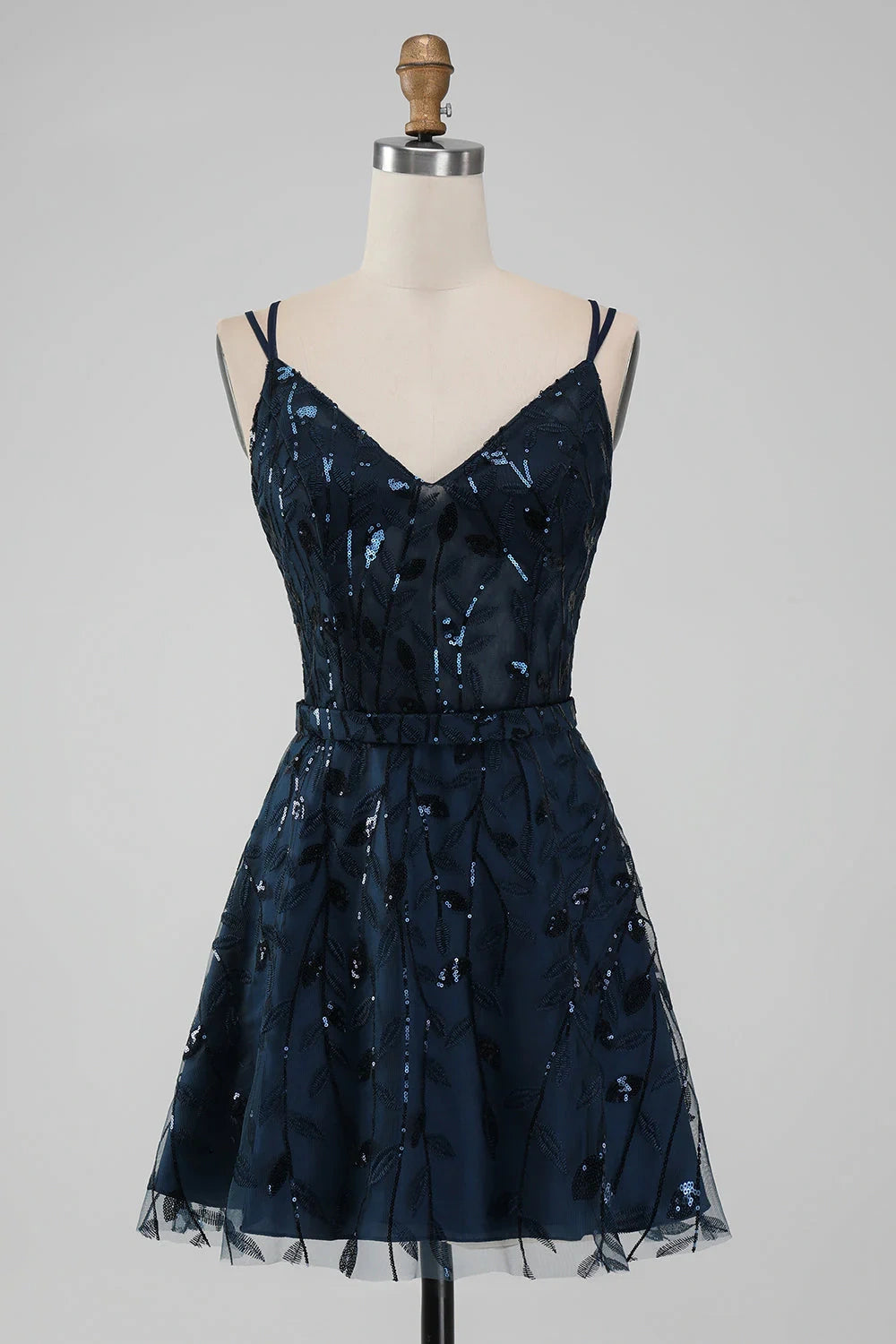 New Markdowns wrap dressChic A-Line V-Neck Tulle Appliques Homecoming Dress