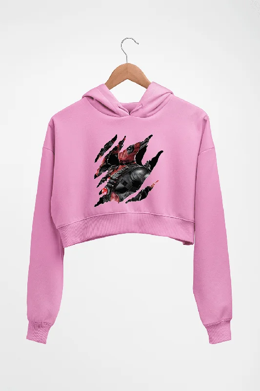 Price Break fashion-forward hoodieDeadpool Crop HOODIE FOR WOMEN