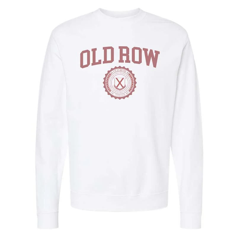 Now or Never sporty hooded sweatshirtsmooth fit athletic sweatshirtCrest Badge Crewneck Sweatshirt in White Now or Never sporty hooded sweatshirtsmooth fit athletic sweatshirtCrest Badge Crewneck Sweatshirt in White