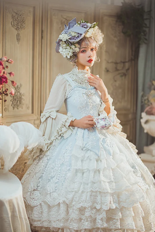 Super Sale casual midi dress(Buy for me) Sweet Wood~Secret Garden In Midsummer ~Elegant Lolita Bridal JSK