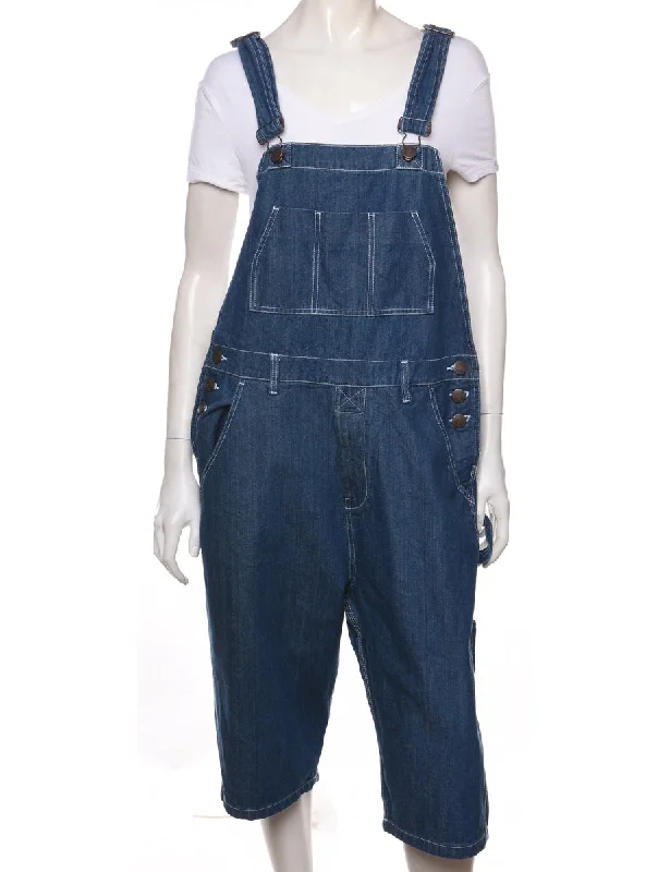 Price Cut wool-blend coatUskees Dark Wash Cropped Dungarees - W36 L14