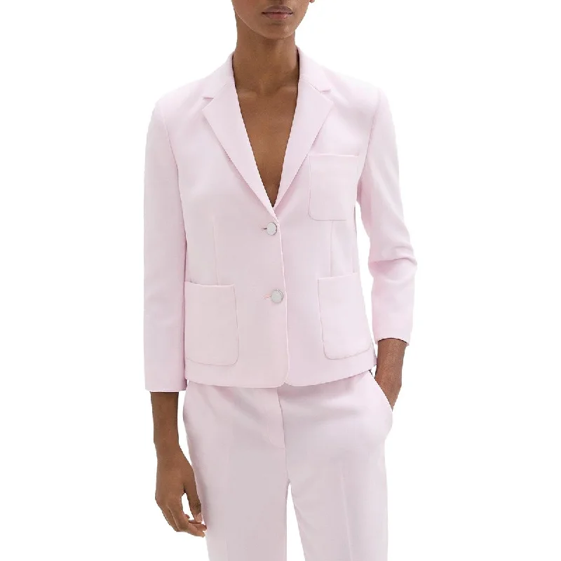 Overstock trendy jacketWomens Shoulder Pads Long Sleeve Two-Button Blazer