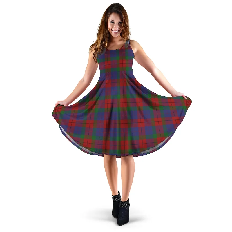 One-DAY Sale Skene of Cromar Tartan Sleeveless Midi Womens Dress