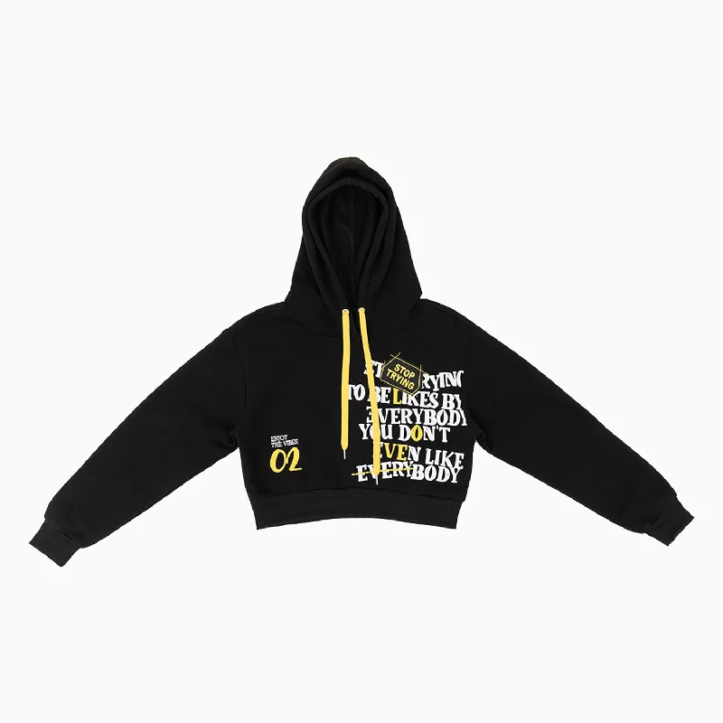 Deal Alert athletic hoodieWomen's Fleece Crop Graphic Pull Over Hoodie