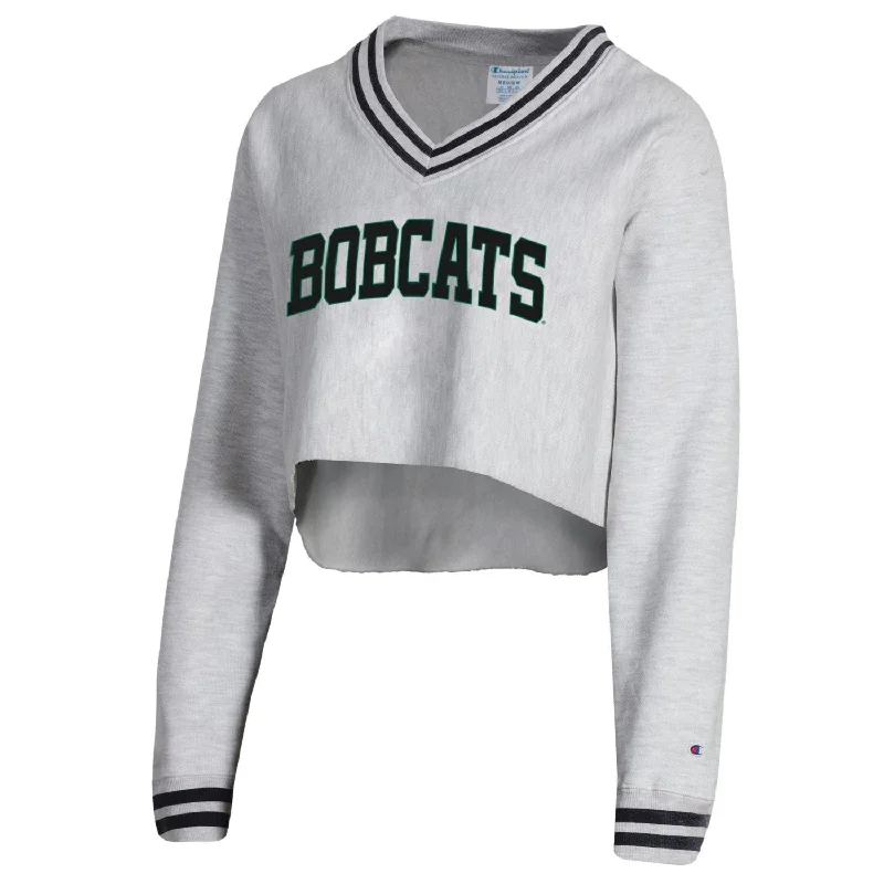 Special Discount cool hoodiezip-up gym hoodieOhio Bobcats Women's Champion Cropped V-Neck