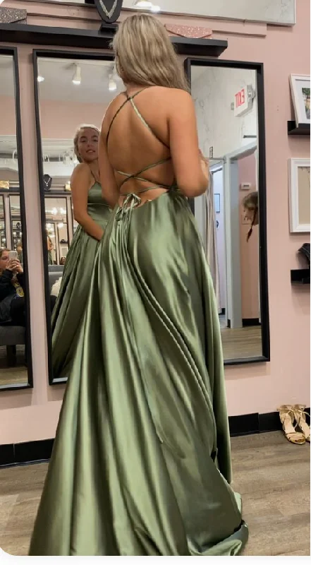 Weekend Flash Sale satin midi dressSimple Prom Dresses Long Prom Dress Fashion School Dance Dress Winter Formal Dress Y4142