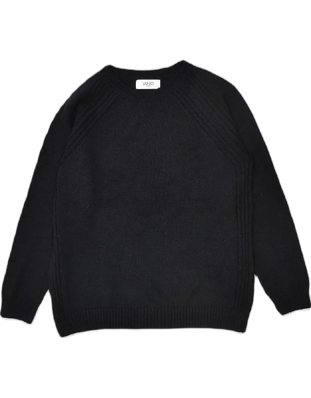 Markdowns performance hooded sweatshirtLIU JO Womens Crew Neck Jumper Sweater UK 16 Large Black Acrylic