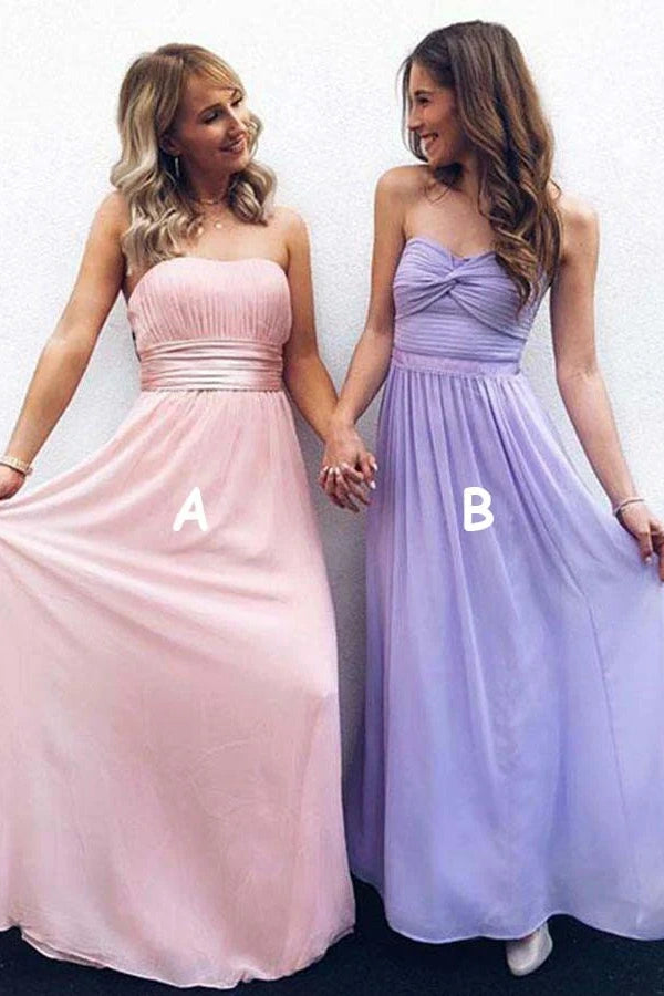 Can't Miss elegant maxi dressCute A-Line Sleeveless Empire Long Bridesmaid Dress