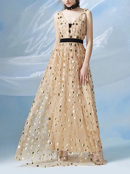 Grand Opening Sale Cheap Prom Dresses Straps A-line Floor-length Tulle Long Simple Prom Dress JKL635