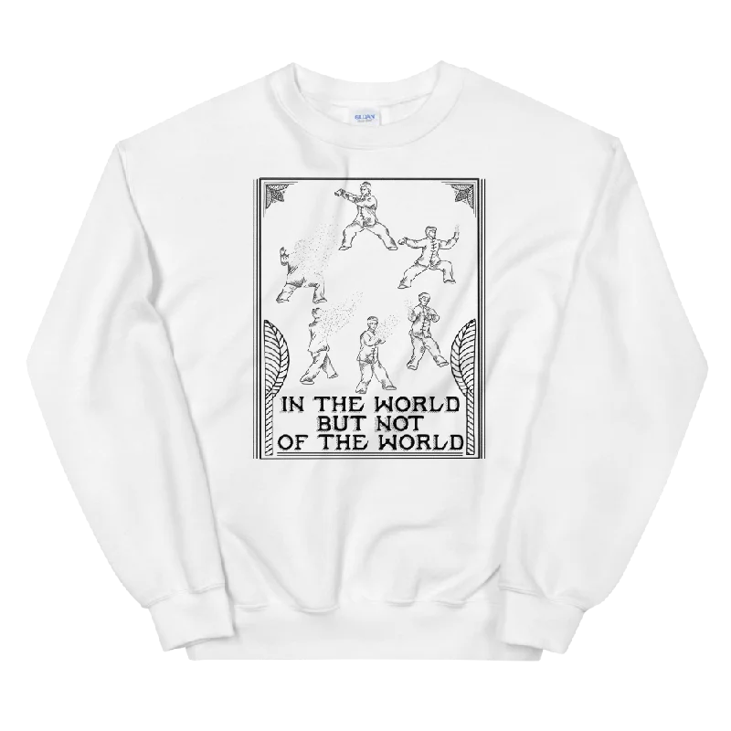 Amazing Deals minimalist hooded sweatshirtfashionable fitness sweatshirtIn The World But Not Of The World Graphic Sweatshirt