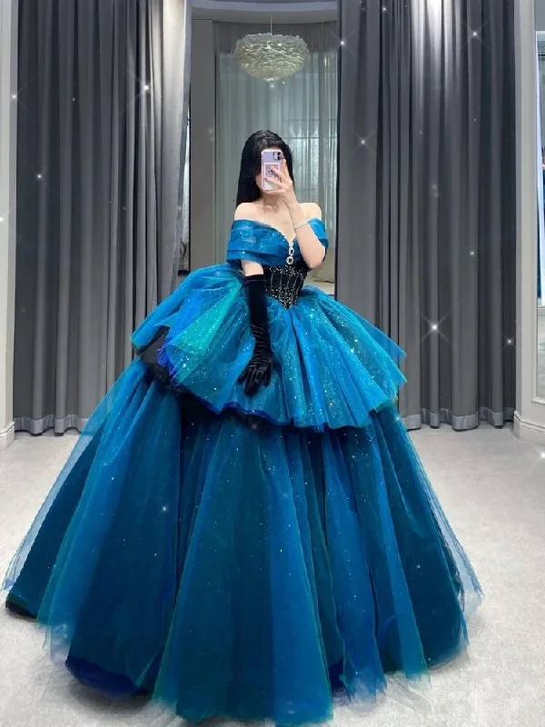 Stock Up and Save sophisticated dressFantastic Off The Shoulder Ball Gown,Princess Dress,18th Birthday Party Dress Y4385