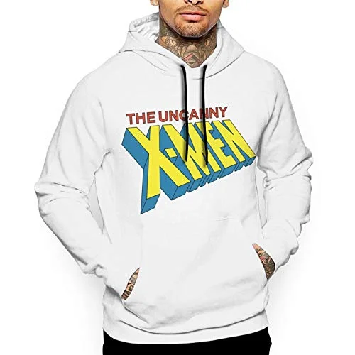 Savings Galore cozy pullover hoodiebold fitness hoodieX-Mens Men'S Graphic Hooded Sweatshirt Fashion Urban Hip Hop Pullover