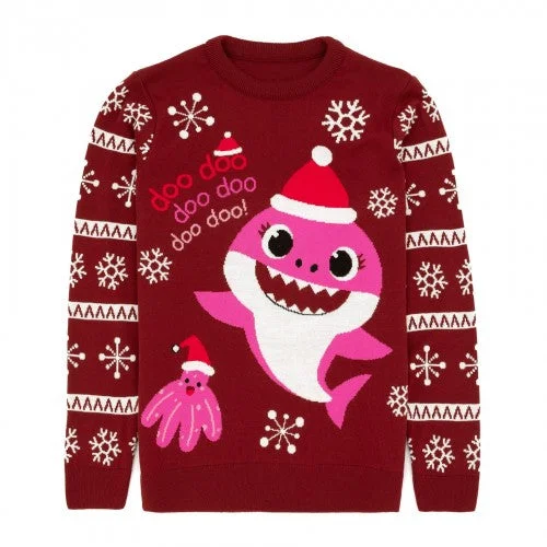 Weekend Special minimalist hoodiecomfy workout sweatshirtBaby Shark Womens/Ladies Mummy Shark Christmas Jumper