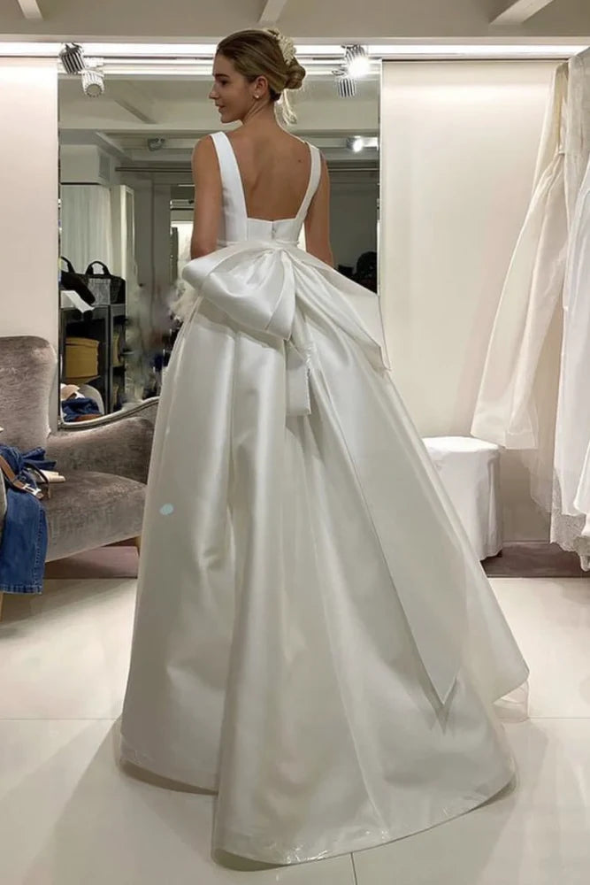 Savings Spectacular boho dressScoop Sleeveless Satin A-Line Empire Long Wedding Dress Savings Spectacular boho dressScoop Sleeveless Satin A-Line Empire Long Wedding Dress