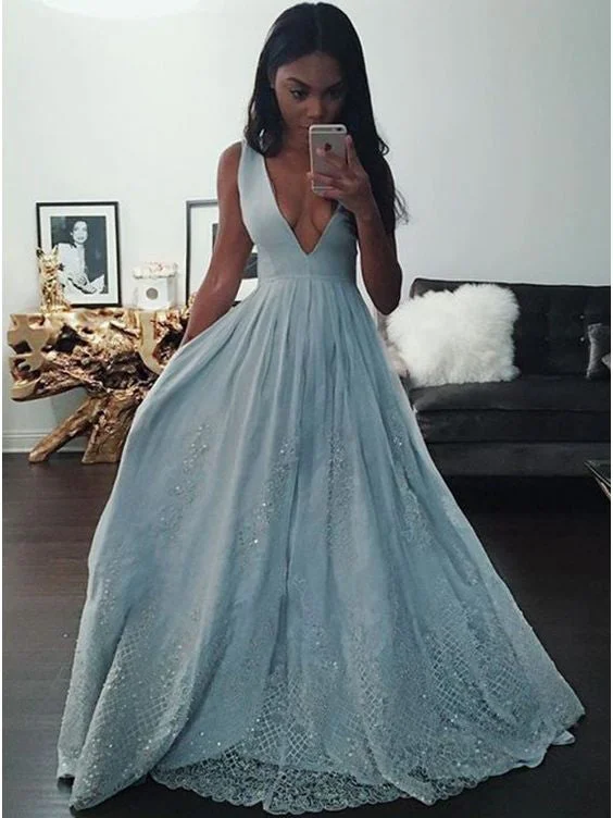 Final Clearance Beautiful Prom Dresses A-line Short Train Lace Prom Dress/Evening Dress JKL447