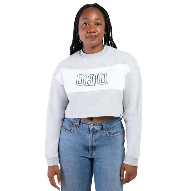 Hot Deal oversized hooded sweatshirtpremium athletic sweatshirtOhio Bobcats Hype & Vice The Era Crewneck