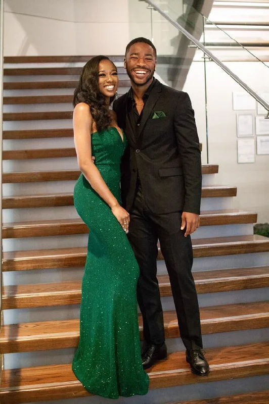 Low Prices t-shirt dressGreen Sexy Fitted Mermaid Style Long Prom Dresses Y4215